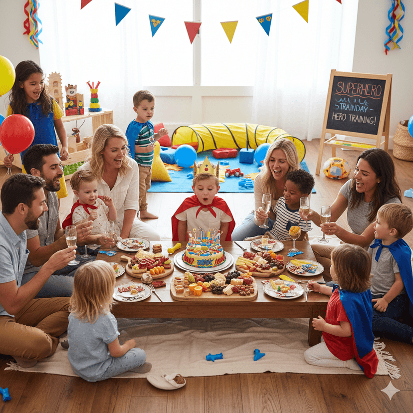 Child blowing out birthday candles